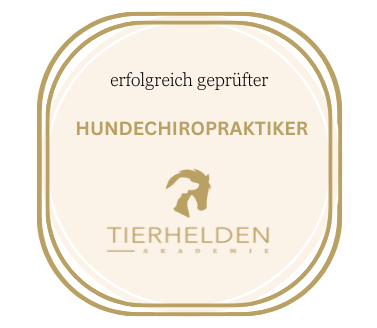 Tierhelden Akademie Siegel – erfolgreich geprüfter Hundechiropraktiker